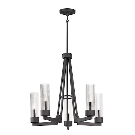 Maxim Lighting Delos 5-Light Chandelier 30315CRAR